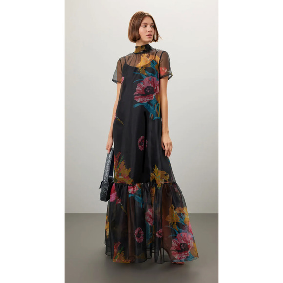 Staud Dresses & Skirts - Staud Floral Organza Calluna Dress Size L